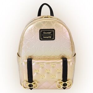 Loungefly Hello Kitty 50th Anniversary Gold Mini Backpack